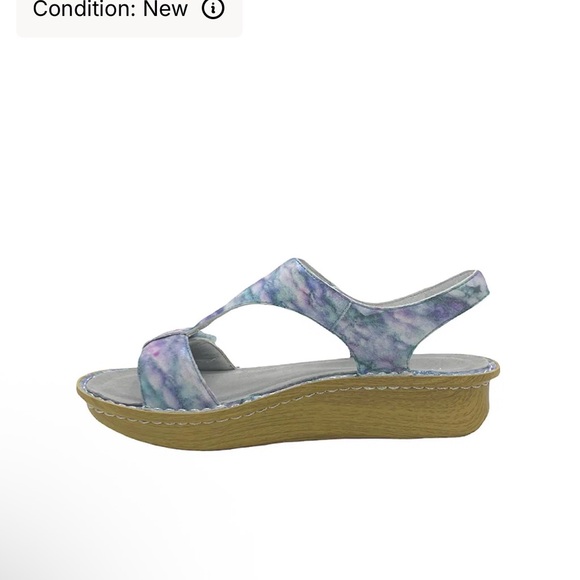 Alegria Women's Blue and Gray Sandals - Picture 3 of 9